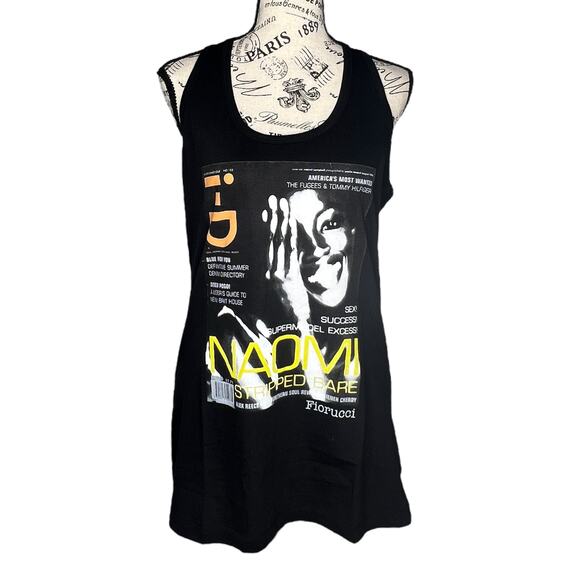 Fiorucci (XL) Naomi Campbell Capsule Collection i-D Magazine Racerback Tank Top - Picture 1 of 11